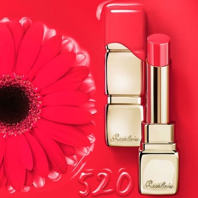 Guerlain KissKiss Shine Bloom | 520 - Love Bloom | Lipstick 3.2 gr