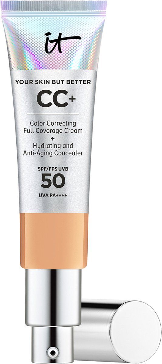 IT Cosmetics Your Skin But Better CC+ Cream SPF50 Foundation - Anti-Aging & Hydraterend - Natuurlijke finish - Neutral Tan - 32ml