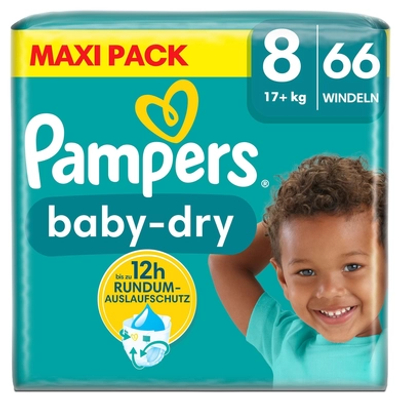 Pampers Baby Dry  luiers maat 8 - 66 stuks
