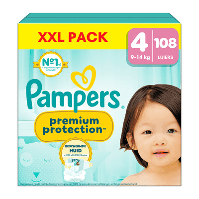 Pampers Premium Protection  luiers maat 4 - 108 stuks