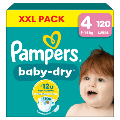 Pampers Baby Dry  luiers maat 4 - 120 stuks