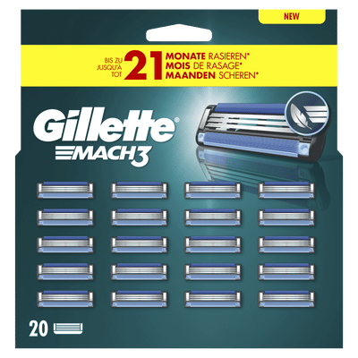 Gillette Mach 3 scheermesjes - 20 stuks