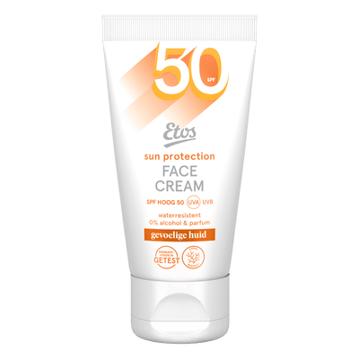 Etos Zonnebrand Gezicht SPF 50 voor de Gevoelige Huid - 50 ml