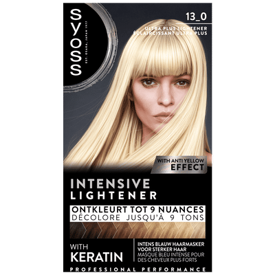 SYOSS Baseline 13-0 - Haarverf - Permanente Haarkleuring - Ultra Plus Lightener – Grijsdekking – Vermindert Haarbreuk  - 3 Stuks