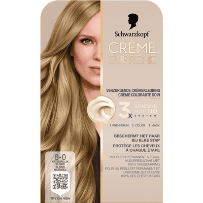 Schwarzkopf - CREME SPUREME 8-0 - Permanente Haarverf - Haarkleuring