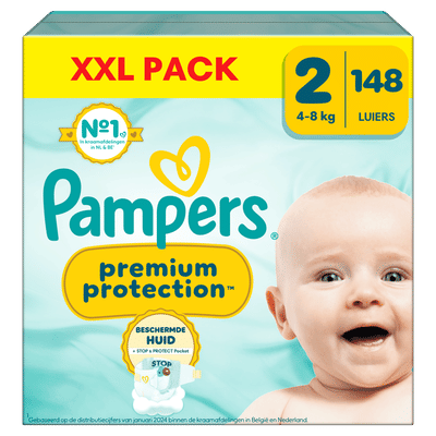 Pampers Premium Protection  luiers maat 2 - 148 stuks