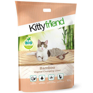 Kitty Friend Bamboo plantaardige kattenbakvulling 10 liter