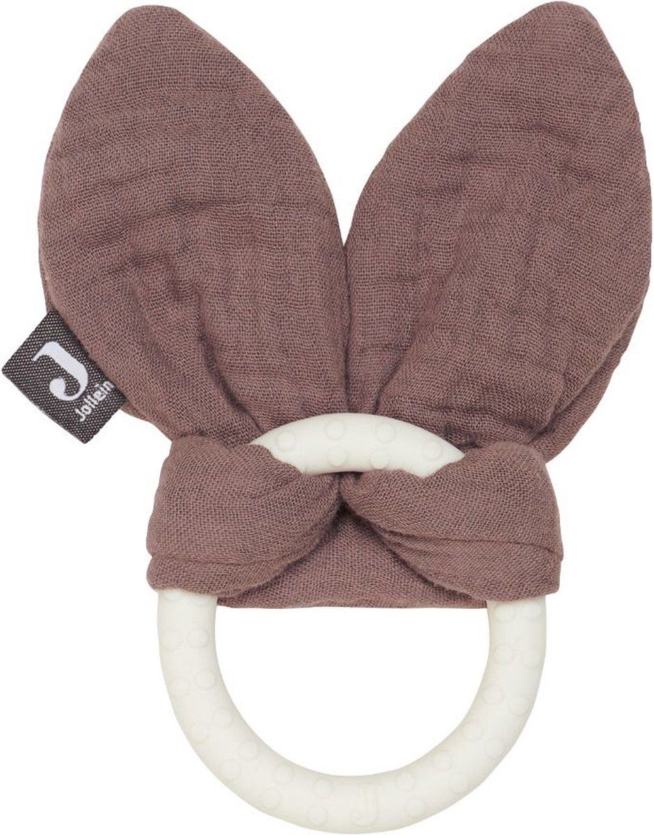 jollein-bijtring-siliconen-bunny-ears-chestnut