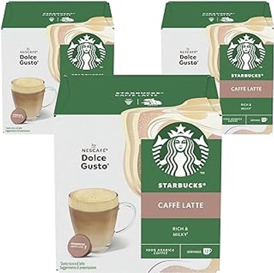 Starbucks Caffe Latte van Nescafe Dolce Gusto Koffiepads Pack van 3 dozen