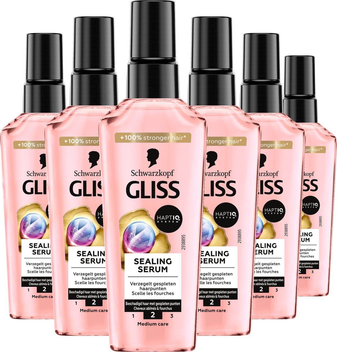 Schwarzkopf Gliss Split End Miracle Serum – Haarserum - Haarverzorging - Gespleten Punten - Zijdezacht Haar – Voordeelverpakking - 6x75 ml