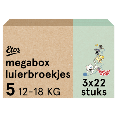 Etos Woezel & Pip  luierbroekjes maat 5 - 66 stuks