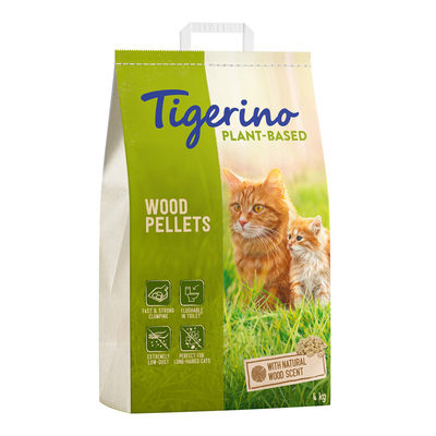 Tigerino Plantaardige Houtkorrels Kattenbakvulling - 8 liter