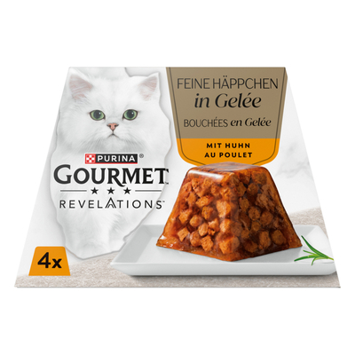 4x57g Gourmet Revelations Fine cuts Kip natvoer voor katten - natvoer katten