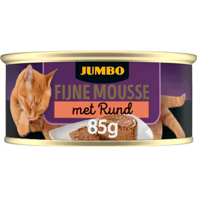 Jumbo Fijne Mousse met Rund 85 g - natvoer katten