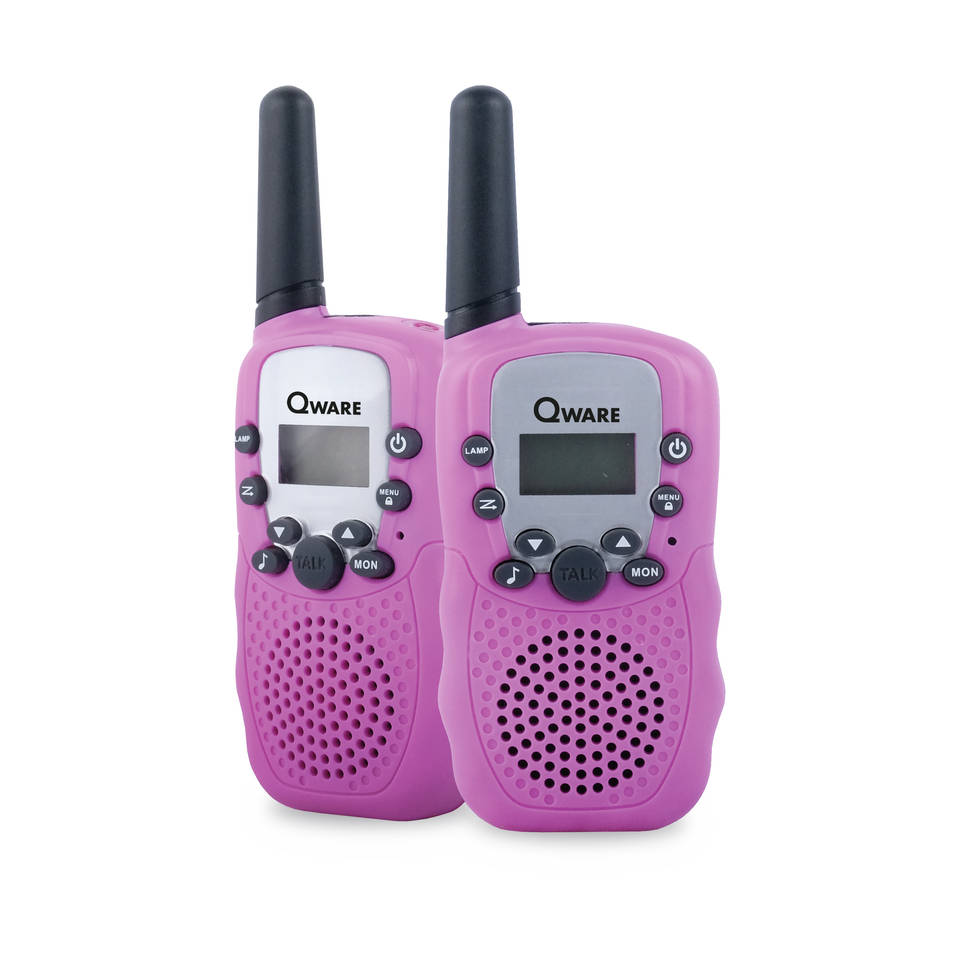 Qware walkie talkie set - roze