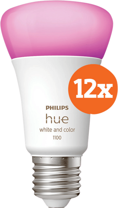 Philips Hue White and Color E27 1100lm 12-pack