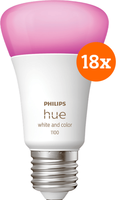 Philips Hue White and Color E27 1100lm 18-pack