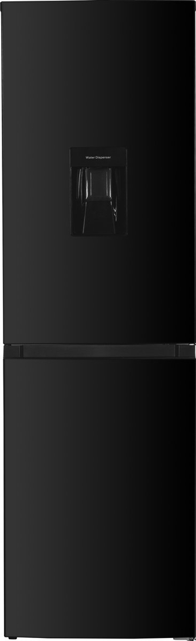 Exquisit KGC245-80-NF-W-040DB - Vrijstaande Koel-vriescombinatie - Waterdispenser - 5 Jaar Garantie - 245 Liter - No-Frost - D KLasse - Zwart