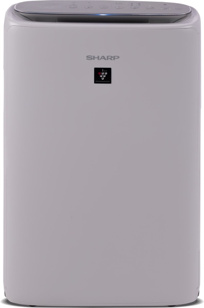 Sharp KIN52EUL- luchtreiniger en bevochtiger - 38M2 - reinigt 306M3 per uur - WIFI - Plasma Cluster Technologie - fijnstof 2.5PM sensor - lichtgrijs