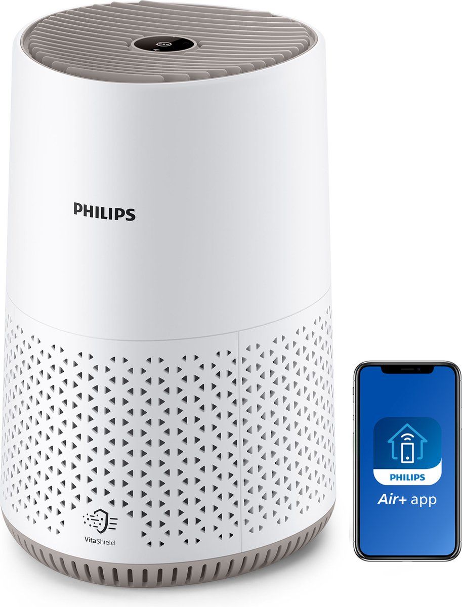 Philips Luchtreiniger AC0650/10 - Met App en HEPA Filter - Nanoprotect Koolstoffilter - Verwijdert Geur en Rook - Voor Ruimtes tot 44m² - 170 m³/u - Wit