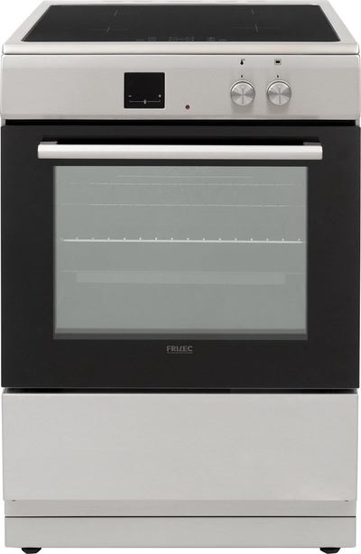 Frilec KÖLN-ECI60-60I - Vrijstaand Inductie Fornuis - 5 Jaar garantie - Elektrische Oven - 4 kookzones - Inox