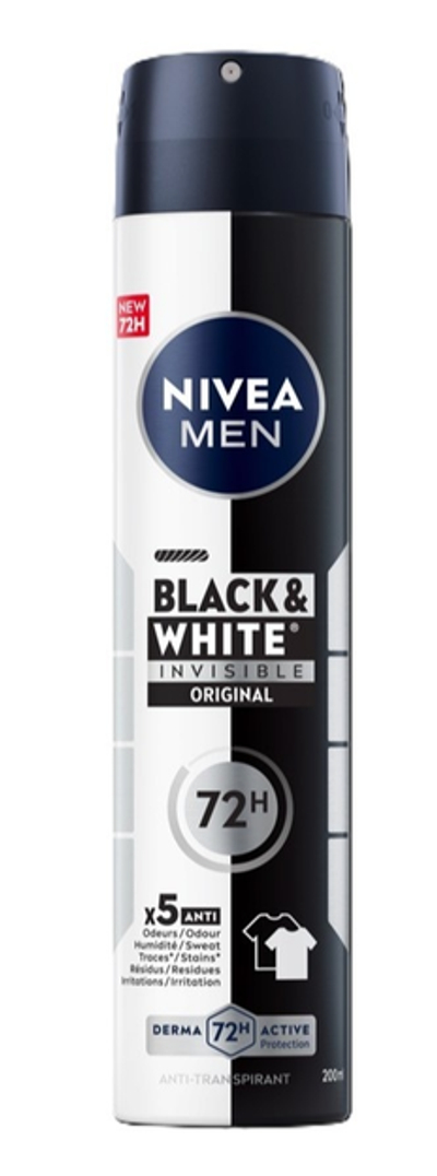 Nivea Men Black & White Anti-transpirant Spray 200 ml