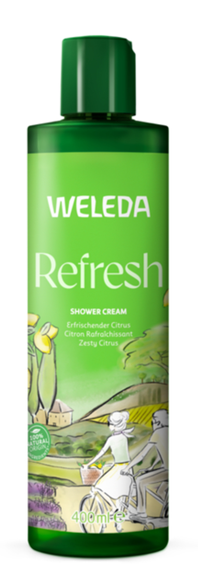 Weleda Refresh Douchecrème/douchegel Zesty Citrus 400ML Citroen & Litsea cubeba