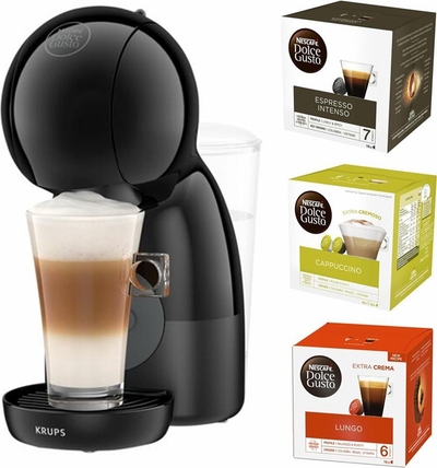 Krups NESCAFÉ Dolce Gusto Piccolo XS KP1A35 - Inclusief Try Out Multi Pack Voor 40 Kopjes - Rood/Zwart