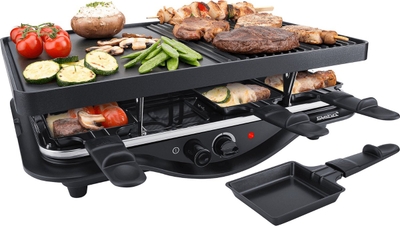 Steba RC28 | Gourmetset & tweezijdige grillplaat| 8 personen | 1400 Watt