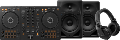 Pioneer DJ DDJ-FLX4 + Pioneer DJ HDJ-X5 Zwart + Pioneer DJ DM-50D-BT Zwart