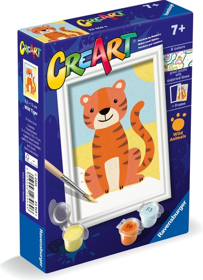 Ravensburger - CreArt - Wild Tiger - Schilderen op Nummer - Vanaf 7 jaar