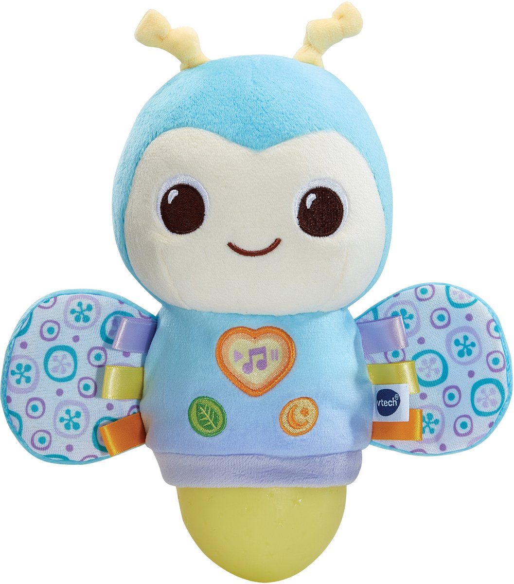 VTech Baby Bedtijd Vuurvliegje - Interactieve Knuffel - Nachtlampje - 50+ Melodietjes, Liedjes, Geluiden en Zinnetjes