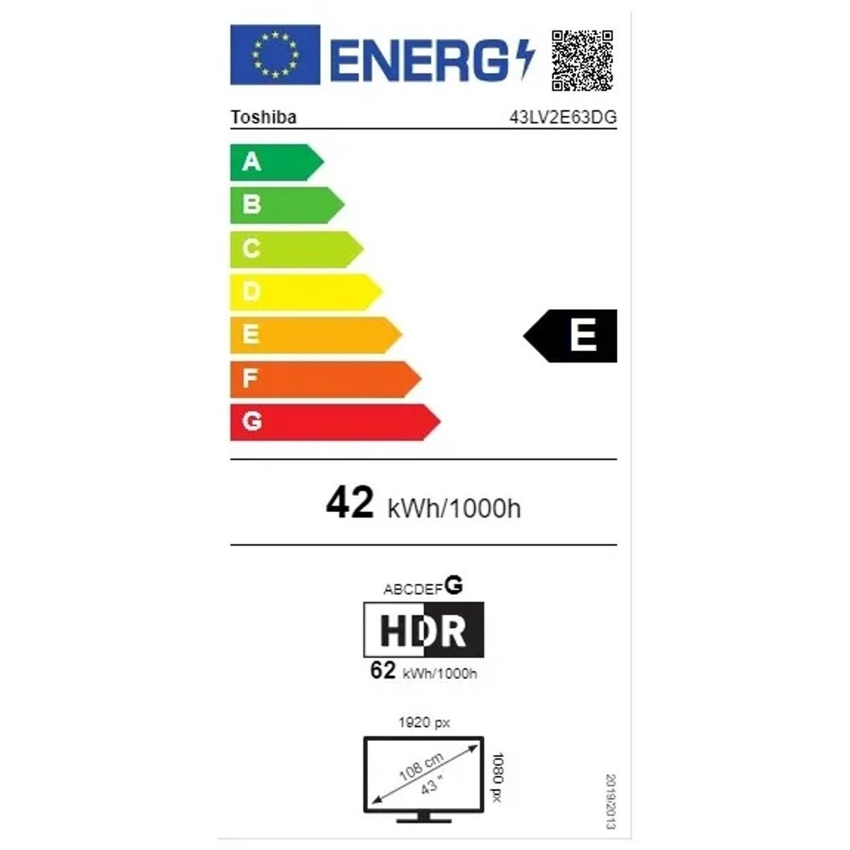 Toshiba 43UV3463DG - 43 inch - LED TV