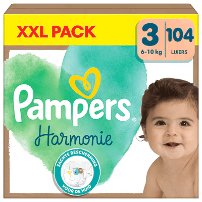 Pampers Harmonie  luiers maat 3 - 104 stuks