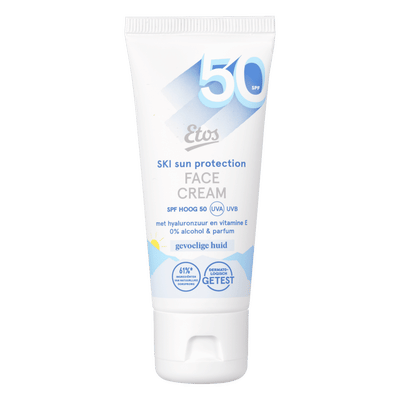 Etos Ski Face Cream Zonnebrand SPF50 Gevoelige Huid - 30 ml