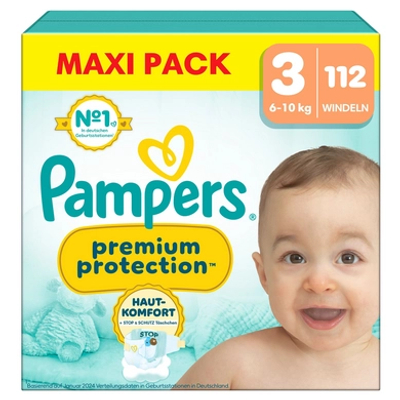 Pampers Premium Protection  luiers maat 3 - 112 stuks