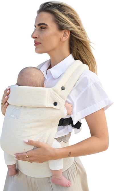 Deryan Amora Draagzak - Baby Draagzak - Ergonomisch - Cream