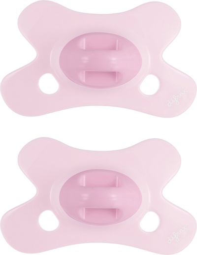 Difrax Dental Fopspeen - 0 tot 6 Maanden - Lichtroze