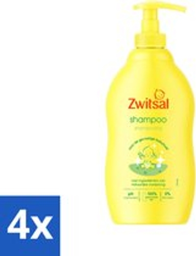 Zwitsal - Babyverzorging - Shampoo - Anti-Prik Formule - Voor de Gevoelige Babyhuid - 400 ml - 4 stuks