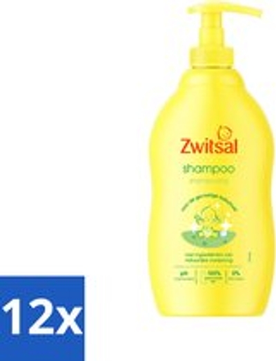 Zwitsal - Babyverzorging - Shampoo - Anti-Prik Formule - Voor de Gevoelige Babyhuid - 400 ml - 12 stuks