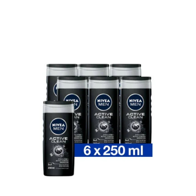 NIVEA Active Clean Douchegel 250 ml Multiverpakking