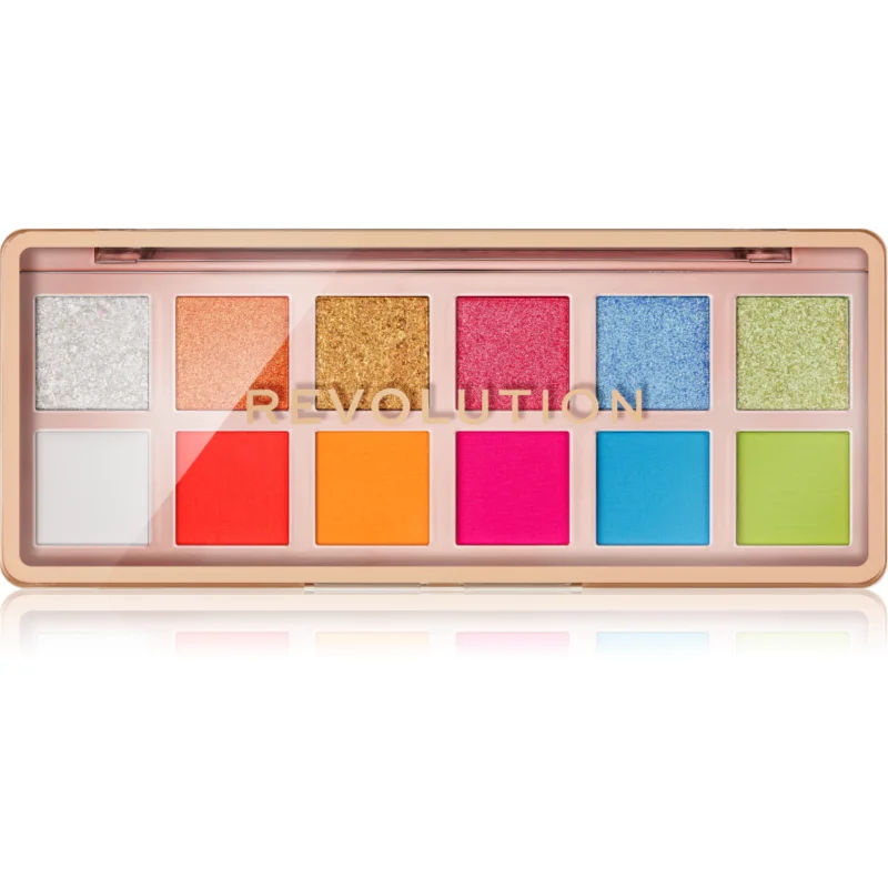 Makeup Revolution The Icon Palette oogschaduw palette Tint The Vibrant Icon Brights Palette 12x0.7 g