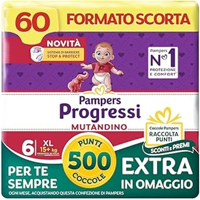 Pampers  luierbroekjes maat 6 - 60 stuks