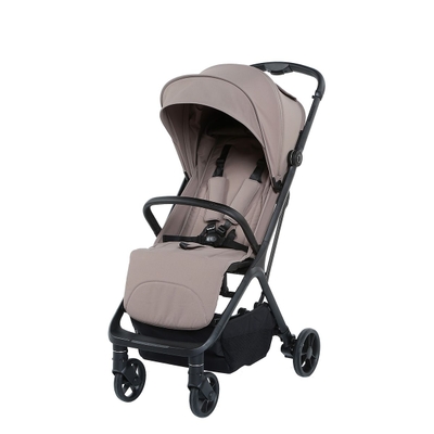Titanium Baby Solid Pulse 2.0 Buggy - Lush Taupe - De rugleunig is traploos verstelbaar - Een luxe mat frame in combinatie met hoogwaardige stof