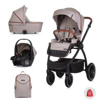 Kinderwagen Chipolino Prestige 3-in-1 Tiramisu