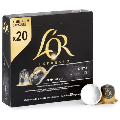 L’Or Espresso Onyx 20 stuks - Intense Koffie in Nespresso Capsules