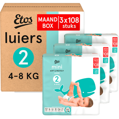 Etos Soft & Protect  luiers maat 2 - 324 stuks