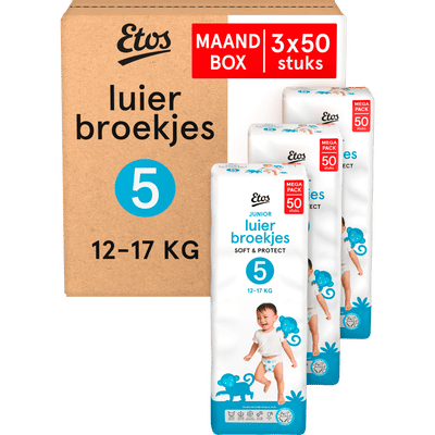 Etos Soft & Protect  luierbroekjes maat 5 - 150 stuks