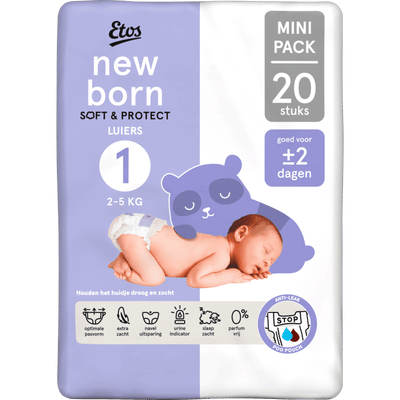 Etos Soft & Protect  luiers maat 1 - 20 stuks