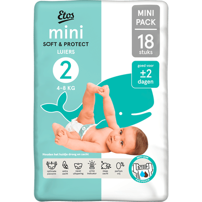 Etos Soft & Protect  luiers maat 2 - 18 stuks